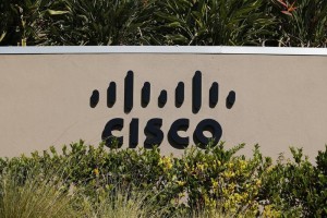 A Cisco office sign is pictured in San Diego, California