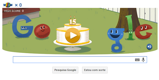 Google completa 15 anos e comemora com jogo em doodle