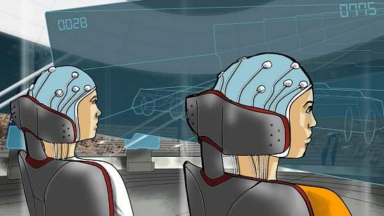 Uma das competições envolverá corredores utilizando um computador conectado ao cérebro para controlar um avatar. [Imagem: D’Arc. Studio Associates Architects]