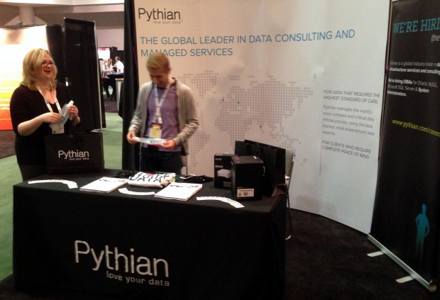 Stand da empresa Pythian na MySQL User Conference 2014