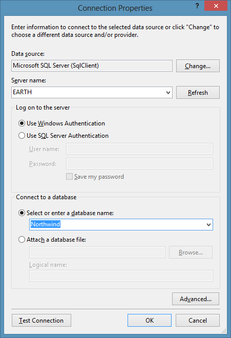 Figura 4 – Banco de dados no SQL Server 2012