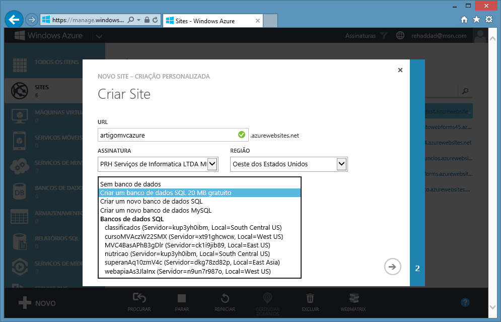 Figura 14 – Novo site