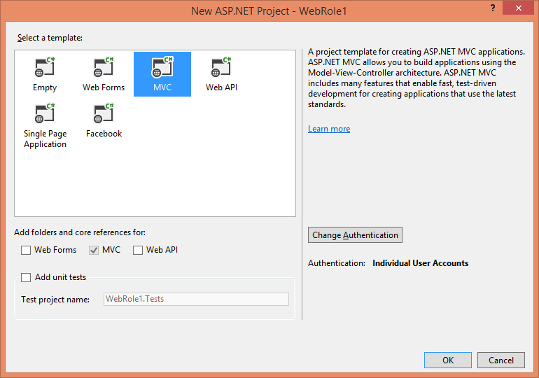 Figura 12 – Projeto ASP.NET MVC 5.