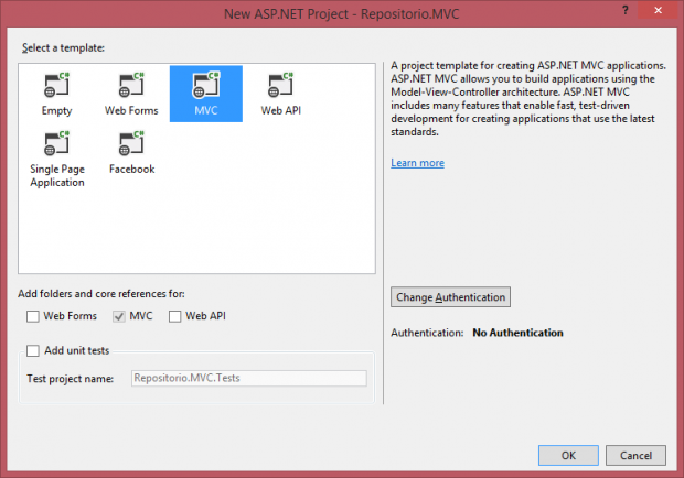 Figura 13 – Projeto MVC 5.