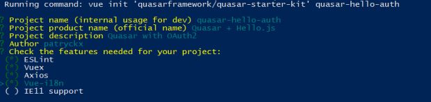 Autenticação com Hello.js no Quasar Framework