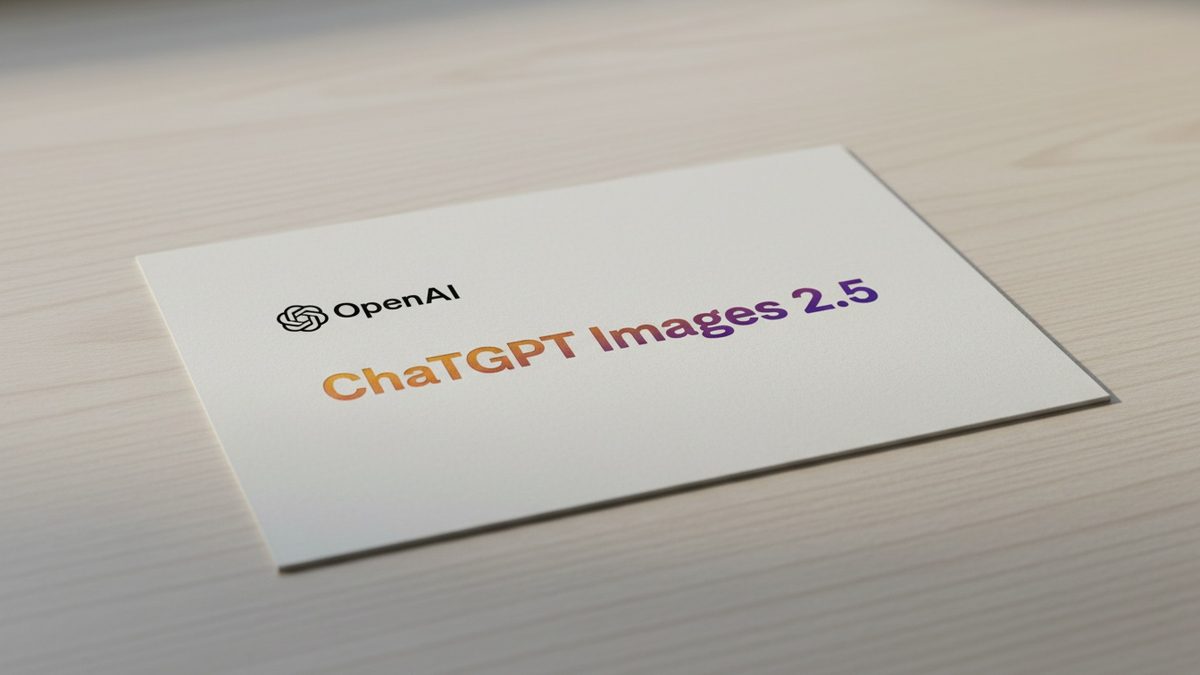 ChatGPT Images 2.5 arrives in the API with two models and a focus on precise editing