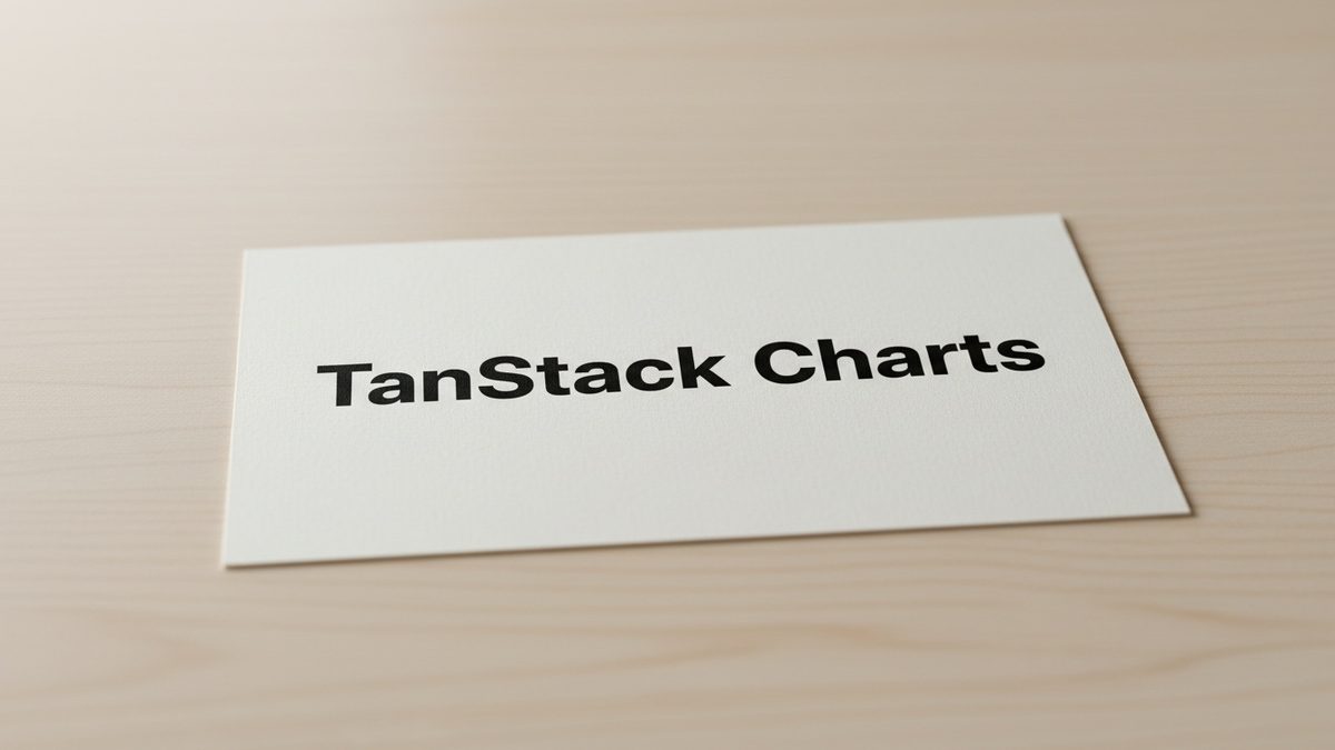 TanStack Charts debuts in alpha with a grammar of graphics for any framework