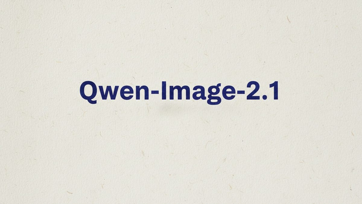 Qwen-Image-2.1 arrives open source, merging image generation and editing into a single model