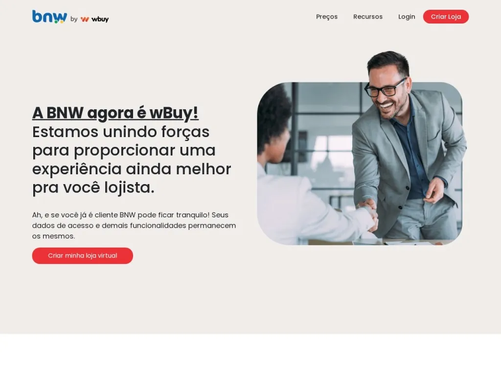 Página inicial do site de Brasil na Web