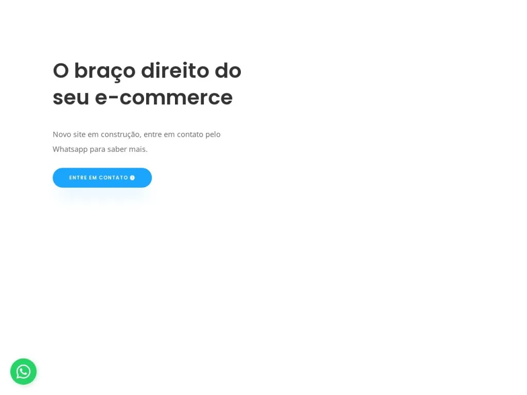 Página inicial do site de Caneca Commerce