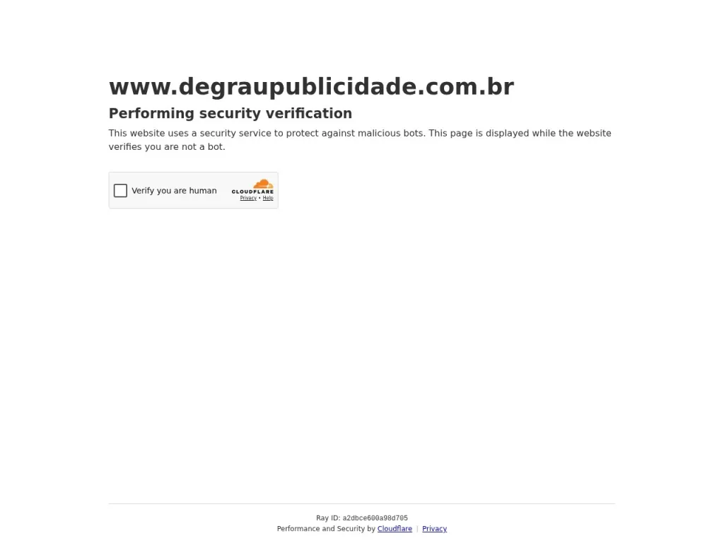 Página inicial do site de Degrau Publicidade e Internet