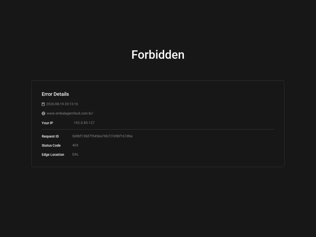 Página inicial do site de Embalagem Fácil
