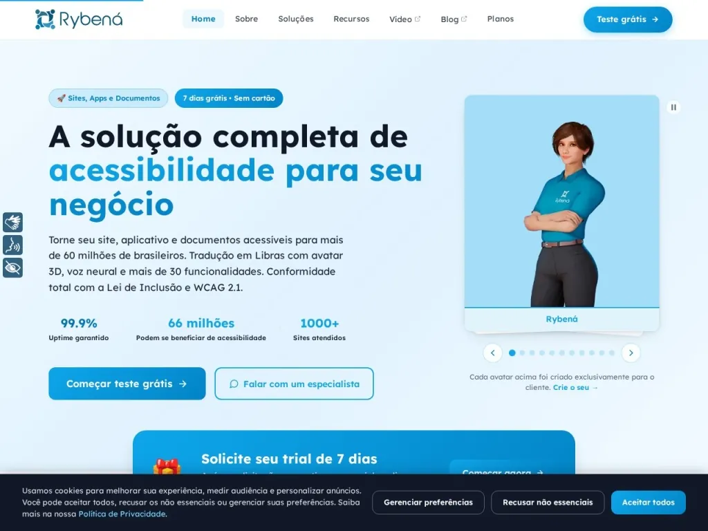 Página inicial do site de ICTS - INSTITUTO CENTRO DE TECNOLOGIA DE SOFTWARE