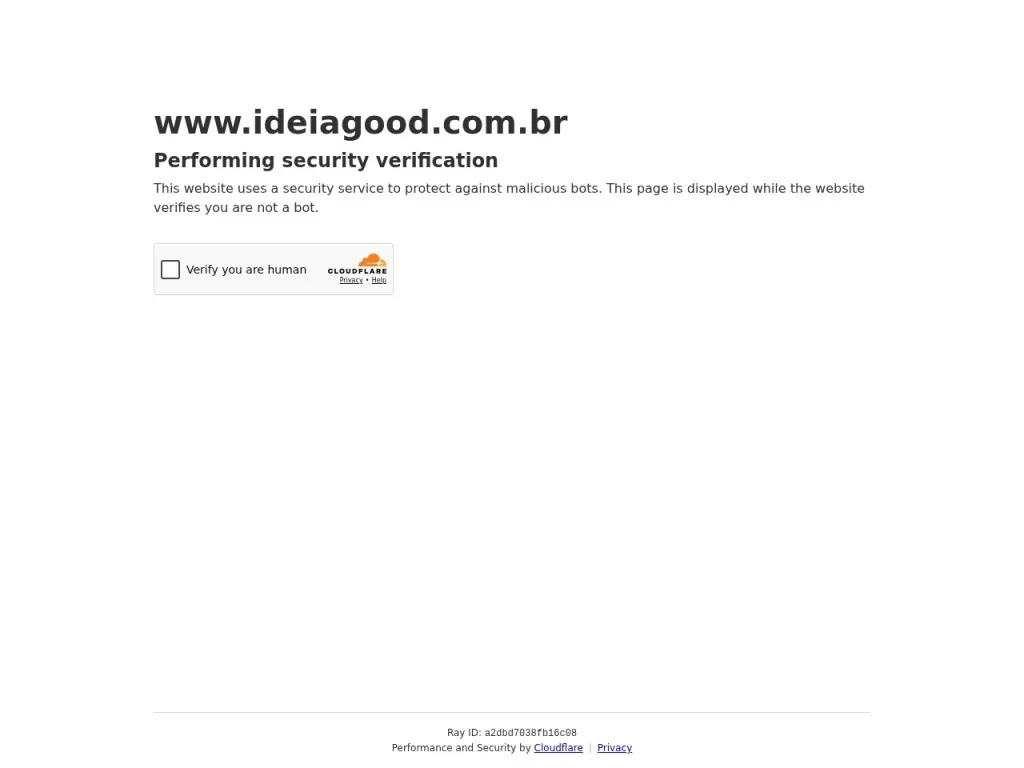 Página inicial do site de Ideia Good Soluções Para Internet Ltda