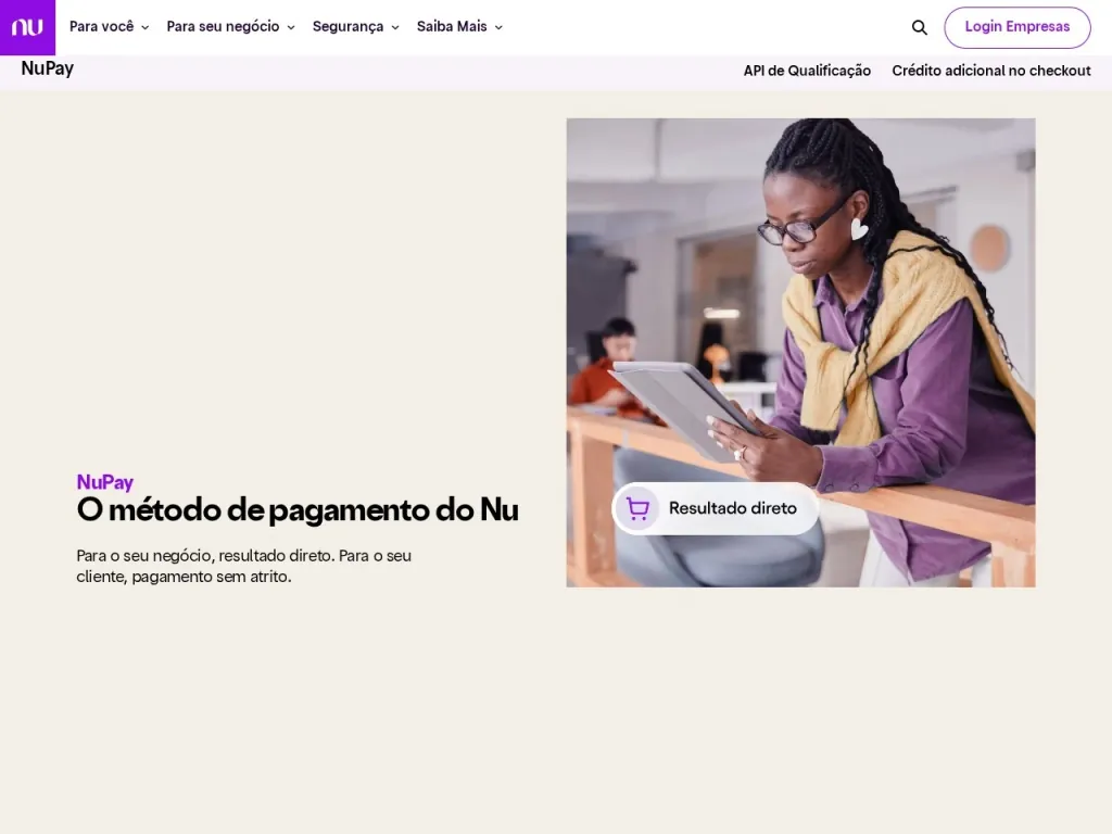 Página inicial do site de Spin Pay