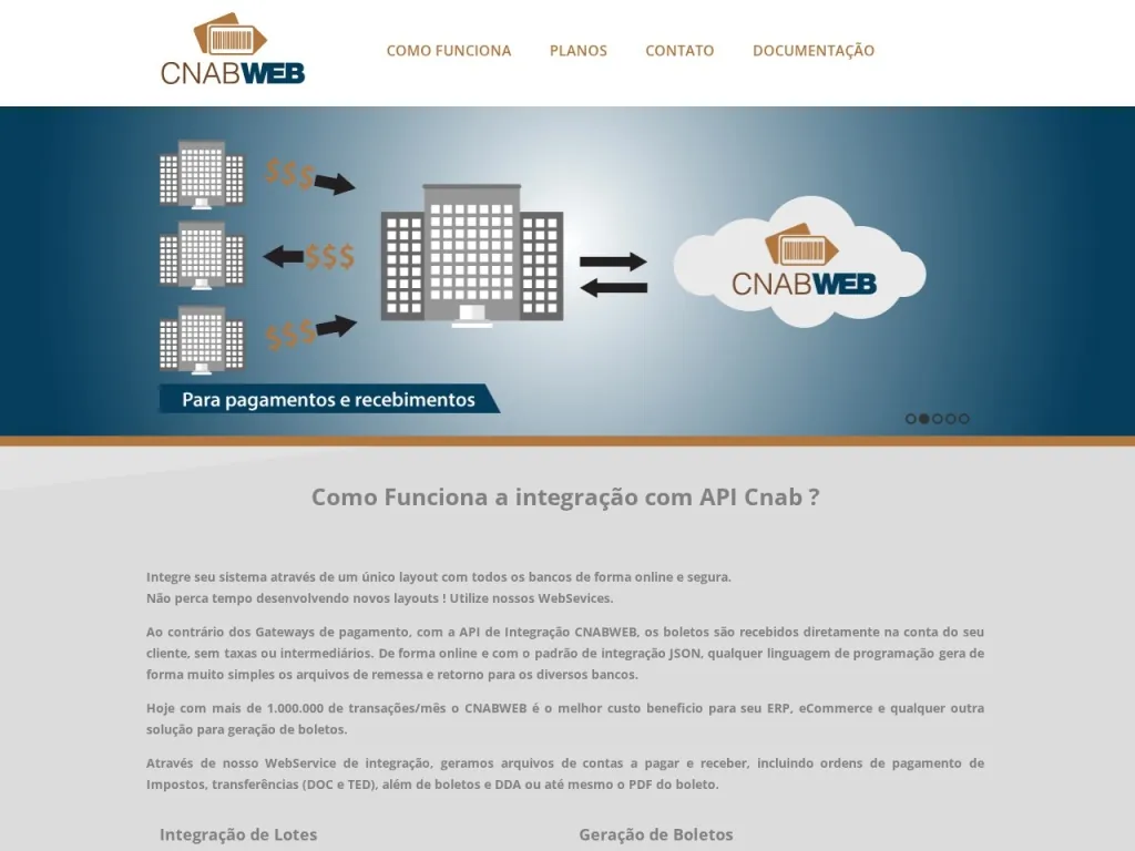 Página inicial do site de SuperaBiz Software